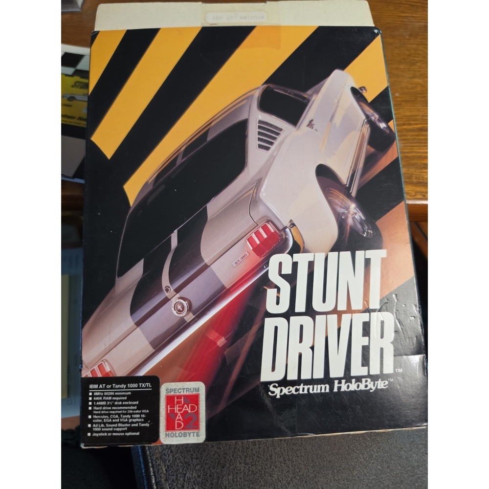 Spectrum HoloByte Stunt Driver PC Racing Game 1992 Manual Included